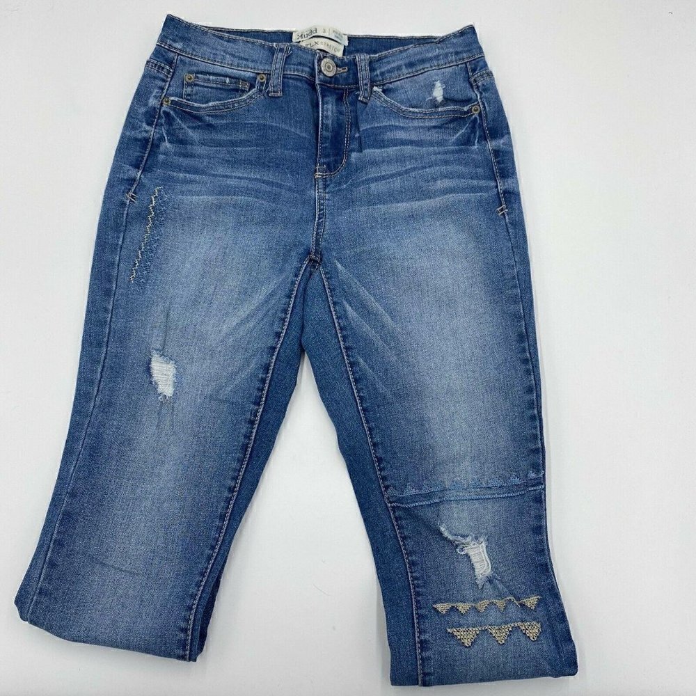 Mudd Jeans Womens Sz 3 (26x27) FLX Stretch Mid-Rise Ankle